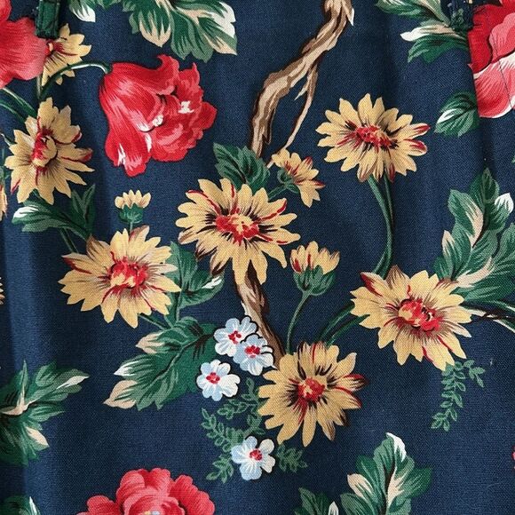 Vintage Talbots floral maxi-pencil 100% cotton skirt - Size 10 - Picture 2 of 10